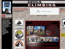Tablet Screenshot of devilstowerclimbing.com